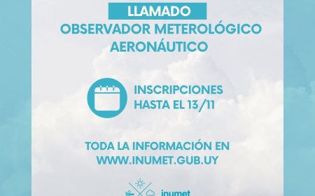 Llamado para Observadores Meteorológico Aeronáutico.