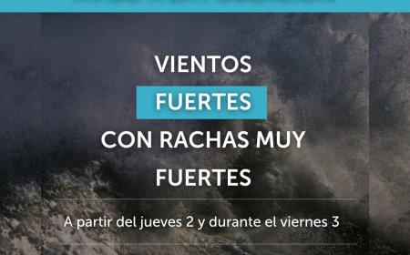 Fuertes vientos con rachas muy fuertes