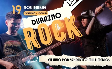 Durazno Rock en VIVO por Radio Sanducito y nuestro canal de Streaming.