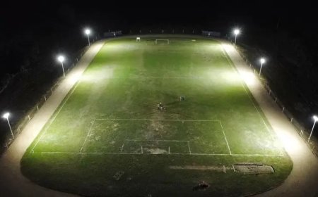En Blanquillo quedó operativa cancha con iluminación LED