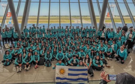 Delegación Uruguaya que nos representará en los Juegos Sudamericanos Escolares Santiago 2023.