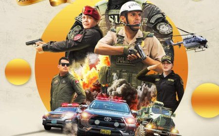 La Policía de Perú festejó su aniversario a todo Baile.