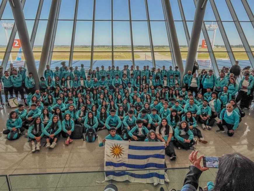 Delegación Uruguaya que nos representará en los Juegos Sudamericanos Escolares Santiago 2023.