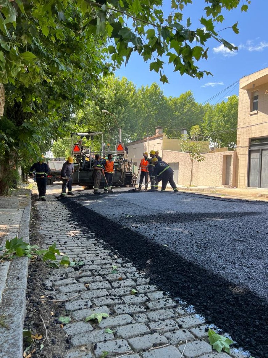 Se siguen realizando obras en calles de la ciudad de Durazno.