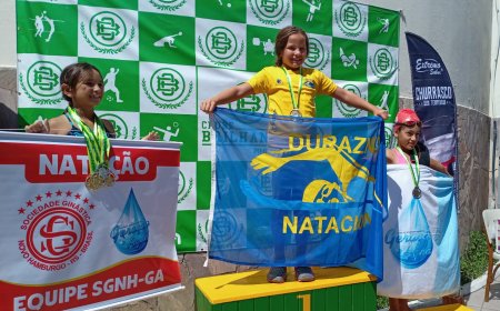 Niña duraznense de 9 años destacó en competencias de natación.