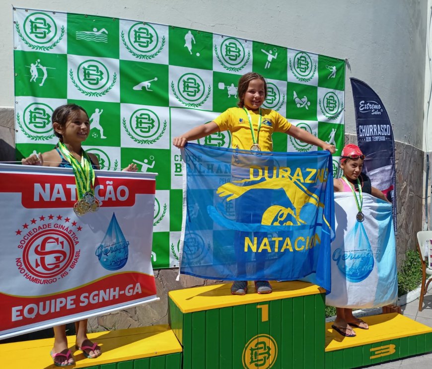 Niña duraznense de 9 años destacó en competencias de natación.