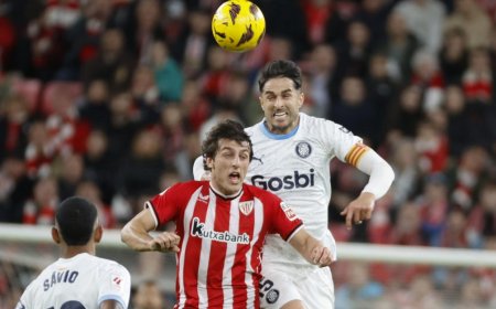 Girona perdió en Bilbao y se aleja de la punta de La Liga