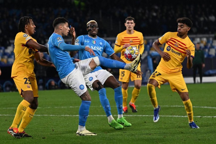 Napoli y Barcelona empataron por Champions League