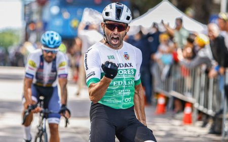 Roderyck Asconeguy ganó la primera etapa de la Vuelta Ciclista del Uruguay