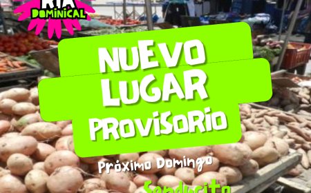 Cambio de ubicación para la feria dominical por crecida del Río Yí