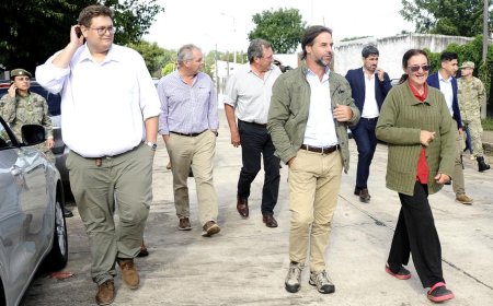Lacalle Pou recorrió zonas inundadas en el departamento de Florida