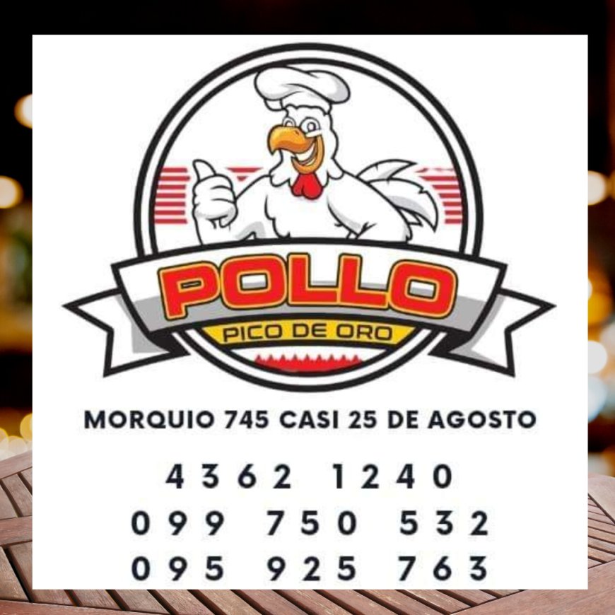 Menú Semanal de Pollo Pico de Oro