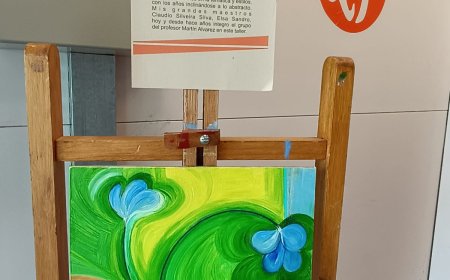 Actividad desde el Taller de Artes Plásticas en el Espacio Cultural Durazno.