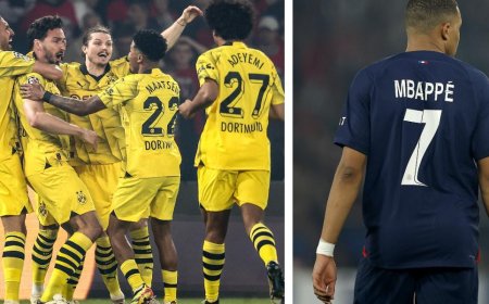 Borussia Dortmund eliminó al PSG de Mbappe y jugará la final de la Champions
