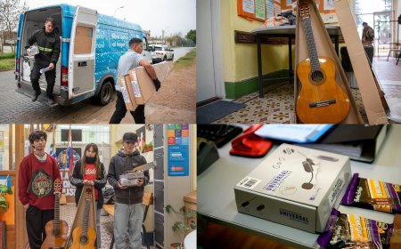 Un salto de calidad: Escuela Técnica de La Paz recibió materiales que potencian sus cursos de Educación Musical