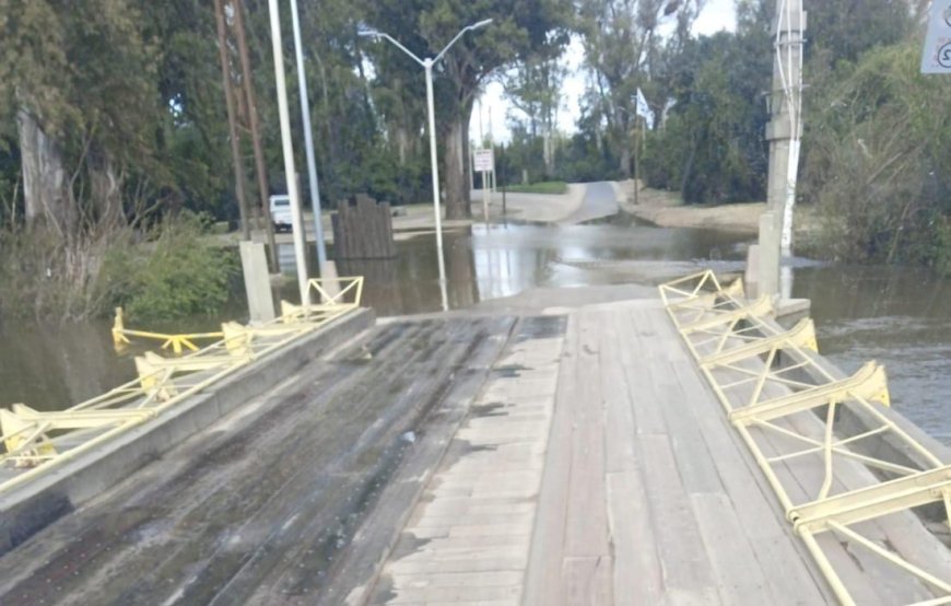 Quedó inhabilitado el pasaje por el puente "viejo"