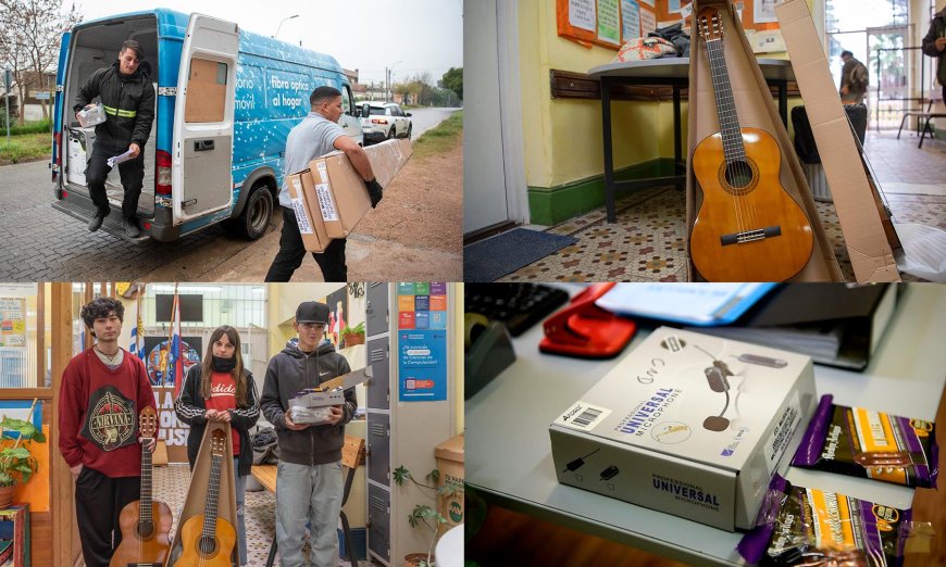 Un salto de calidad: Escuela Técnica de La Paz recibió materiales que potencian sus cursos de Educación Musical