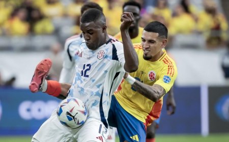 Colombia goleó a Costa Rica y se mete en cuartos
