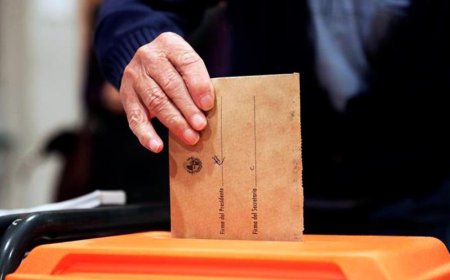 Información de hora 18:20, números actuales de votación en Durazno y a nivel País.