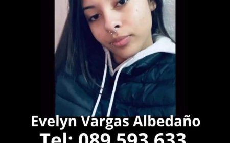 Se solicita colaboración a la Población para ubicar a una adolescente ausente del Hogar.