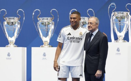 Mbappé fue presentado como jugador del Real Madrid