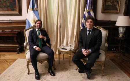 Lacalle Pou se reunió con Milei