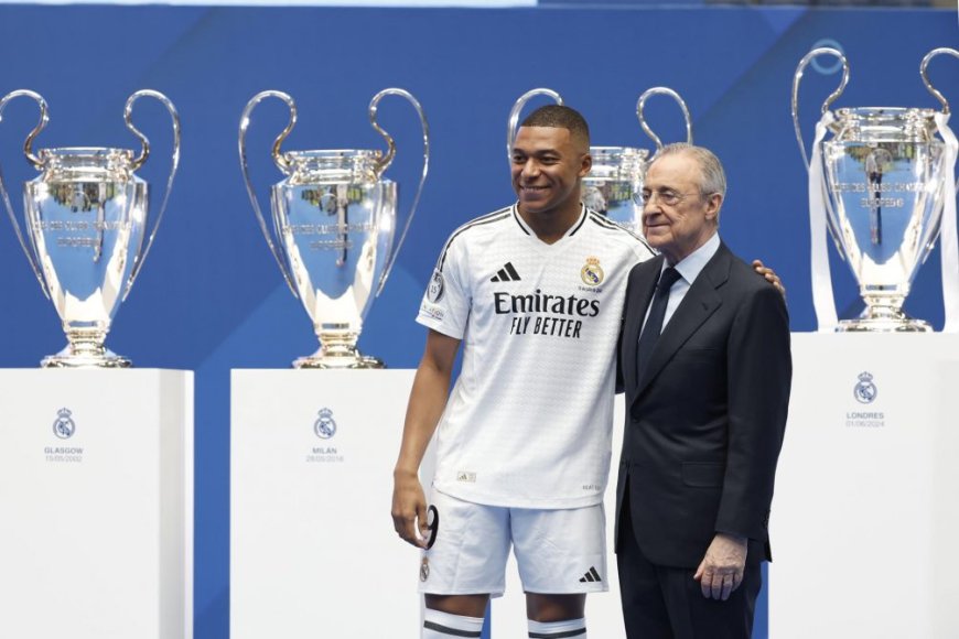 Mbappé fue presentado como jugador del Real Madrid