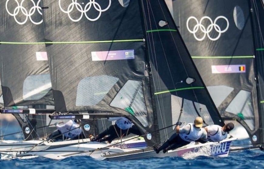 París 2024: La falta de viento retrasa la cuarta regata de Umpierre y Diz