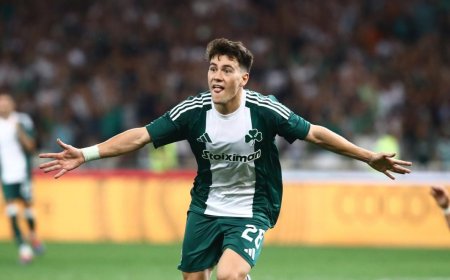 Pellistri anotó su primer gol para el Panathinaikos, que sigue en la Conference League