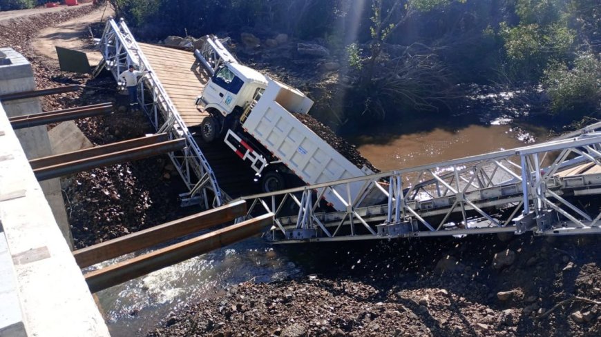 Colapso del Puente Bailey: Falero afirmó que «los puentes no estaban preparados para eso»