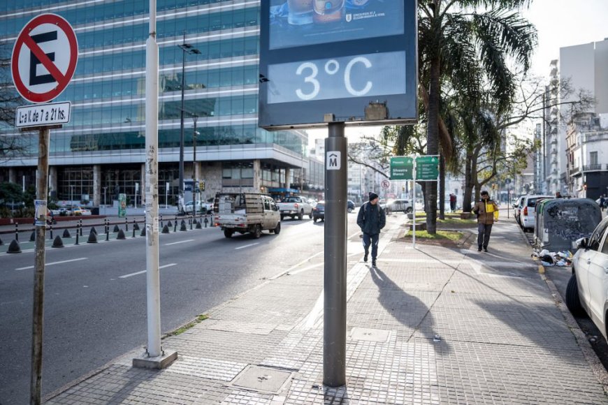 Inumet emitió un aviso por ola de frío