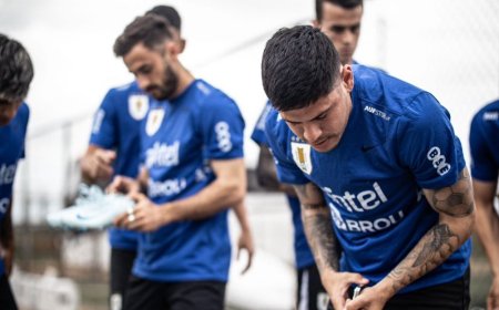 Uruguay entrenó en Maturín y Bielsa paró un equipo con cuatro cambios