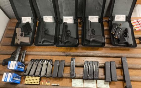 Funcionarios de la Dirección Nacional de Aduanas incautaron armas que un ciudadano argentino trasladó desde Buenos Aires a Montevideo en el baúl de su camioneta