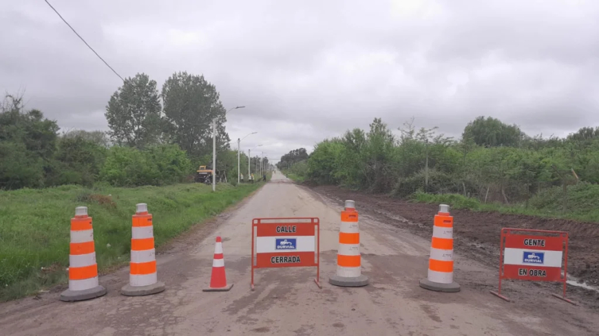 Corte de calle por obras en calle Gutiérrez Ruiz