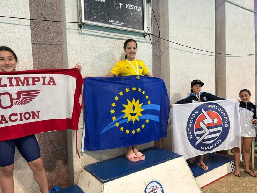 Rebeca González brilló en Natación con seis medallas y récords en Tacuarembó