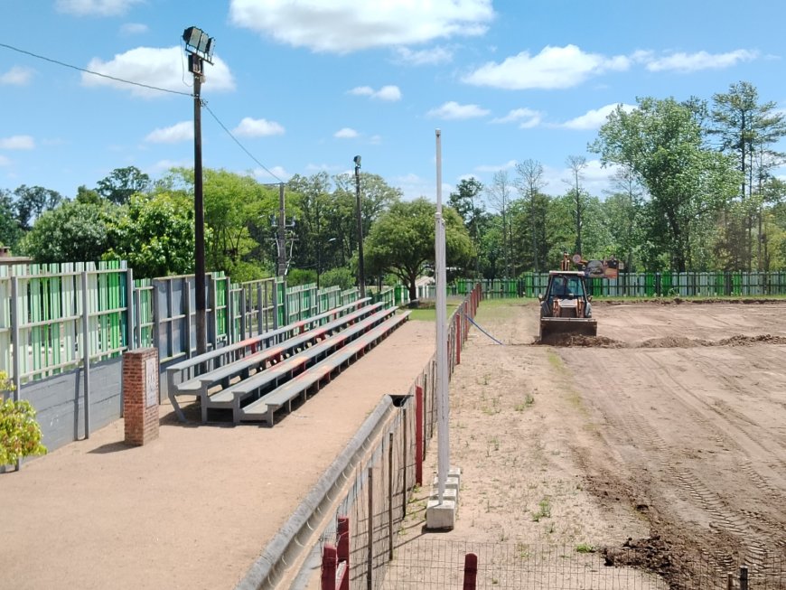 La Intendencia de Durazno inició proceso de mejoras en el estadio José Pedro Varela