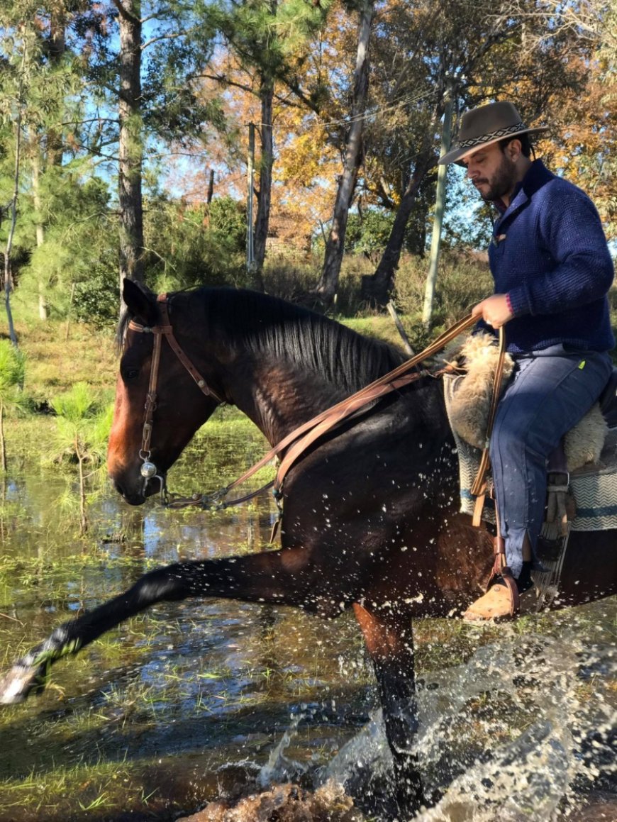 Lucas Sugo sufrió un traumatismo maxilofacial tras recibir una patada de un caballo