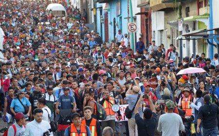 Miles de migrantes salen en caravana desde el sur de México en elecciones de EE.UU