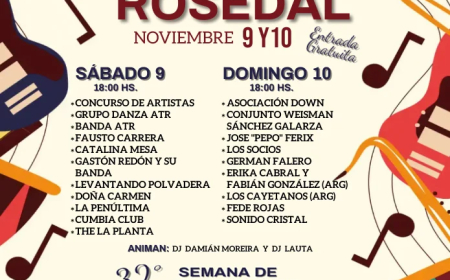 Carlos Reyles se viste de fiesta con la Semana de Carlos Reyles y el Festival del Rosedal