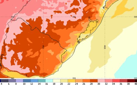 Altas temperaturas previstas para este domingo en el este de Argentina, Uruguay y el sur de Brasil