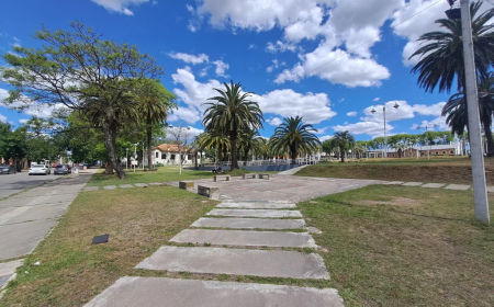 Daños ocasionados en Plaza de calle Morquio