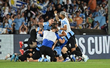 Uruguay derrotó a Colombia 3:2 en los descuentos