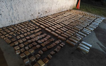Dos paraguayos detenidos en Durazno con más de 160 kilos de droga.