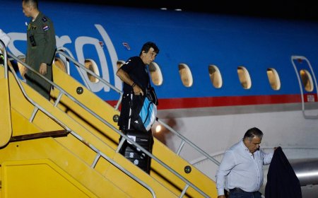 Racing de Avellaneda llegó a Asunción para la final de la Sudamericana