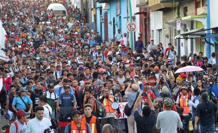 Miles de migrantes salen en caravana desde el sur de México en elecciones de EE.UU