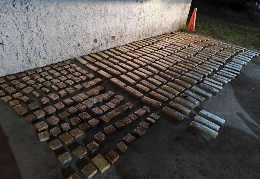 Dos paraguayos detenidos en Durazno con más de 160 kilos de droga.