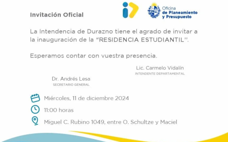 Inauguración de la Residencia Estudiantil en Durazno