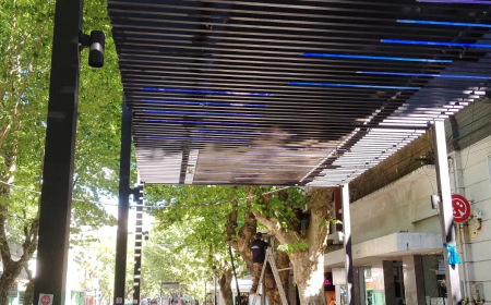 Decoración del Microcentro por las Fiestas de Fin de Año en Durazno