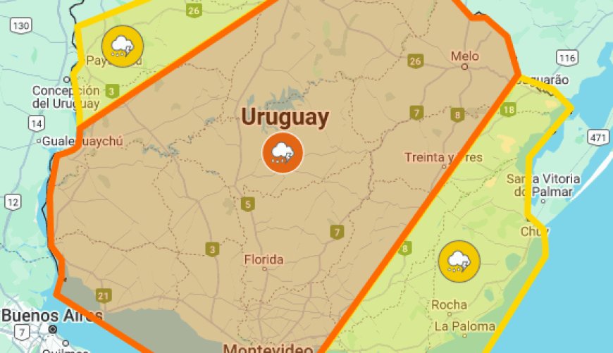 Advertencias meteorológicas para gran parte del territorio nacional