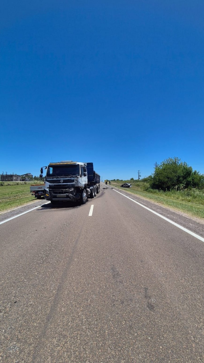 Un hombre falleció tras un siniestro frontal entre un camión y una camioneta en la ruta 26 a la altura del kilómetro 34